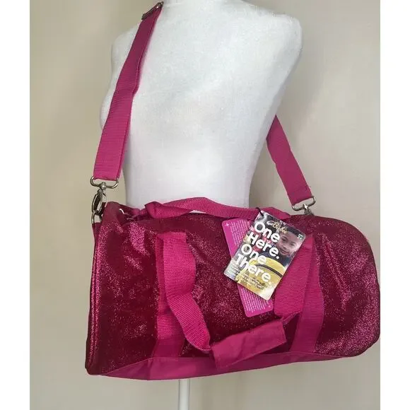 Bixbee Kids' Sparkalicious Bling Dance/Sports/Gymnastic Raspberry Lrg Duffle Bag - Picture 5 of 16